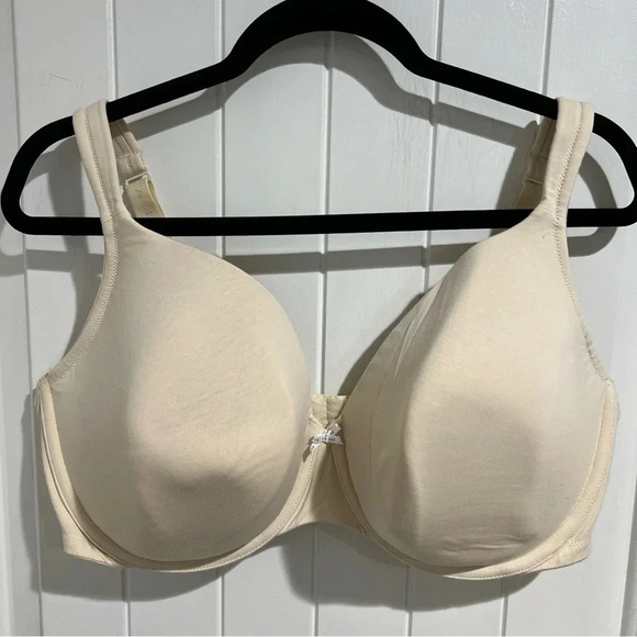 Cacique Bra Full Coverage Underwire Support Lined Lane Bryant Cream Plus 42F - Picture 1 of 10